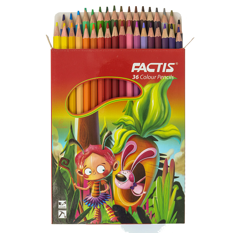 مداد رنگی ۳۶ رنگ فکتیس مدل Colour Pencils